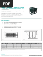 WPL Lamella Separator technical datasheet