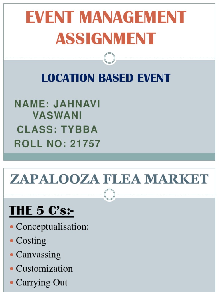 event management assignment pdf