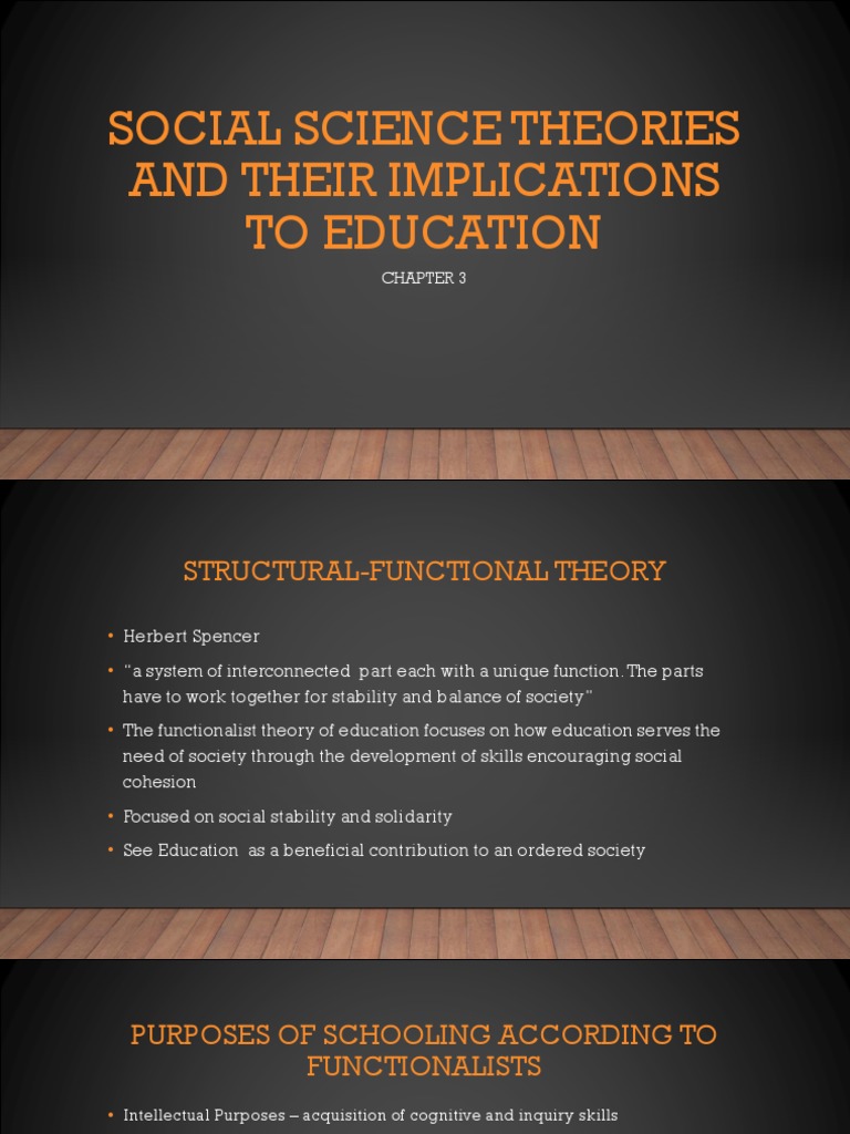 Social Science Theories in Education | PDF | Psychological Concepts ...