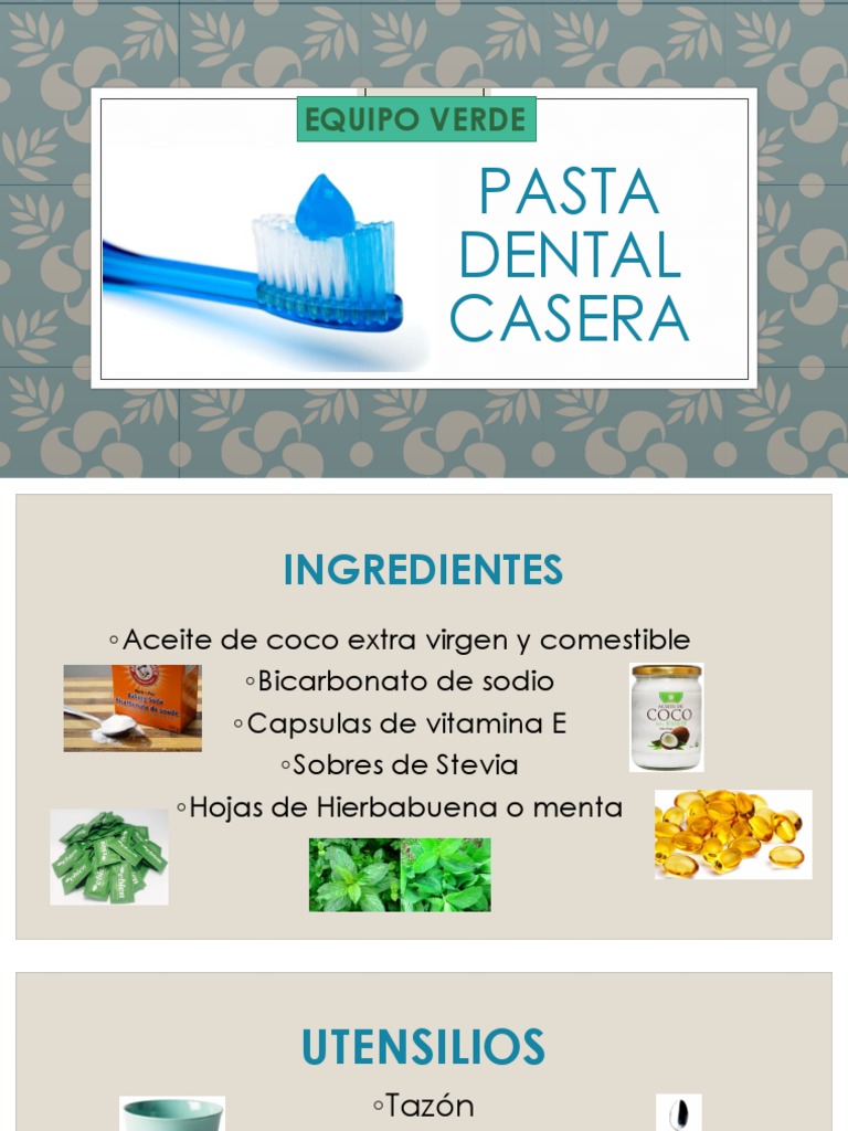 Pasta Dental Casera | PDF