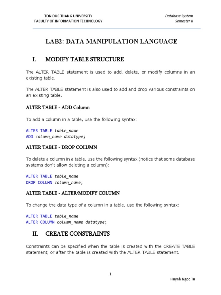 Lab 2 Clc Data Model Table Database