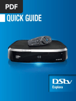 DSTV Explora Quick Guide