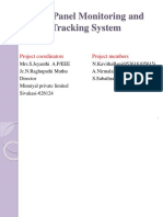 Solar Panel Monitoring and Tracking System