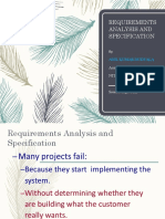 Requirements Analysis and Specification PDF