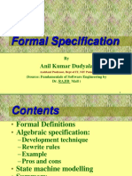 Formal Specifications PDF