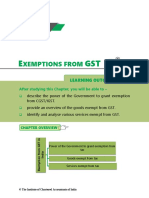 Exemption From GST