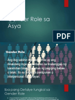 Gender Role Sa Asya