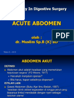 Emergency in Digestif Surgery (Dr. Muslim, SPB (K) - BD)
