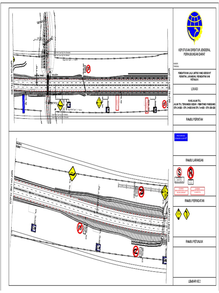 Rambu Lalu Lintas Jalan Tol | PDF