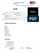 1st Dynamic Application Form 2019 PDF