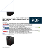 Lenovo Stolno Računalo Y520T-25ICZ, V1-90-JB00-5J, Intel Core I5 8400