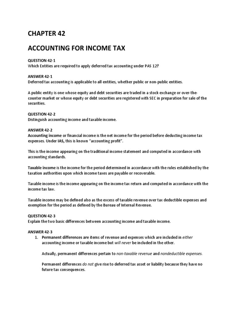 Accounting for Deferred Tax Assets & Liabilities | PDF | Deferred Tax ...