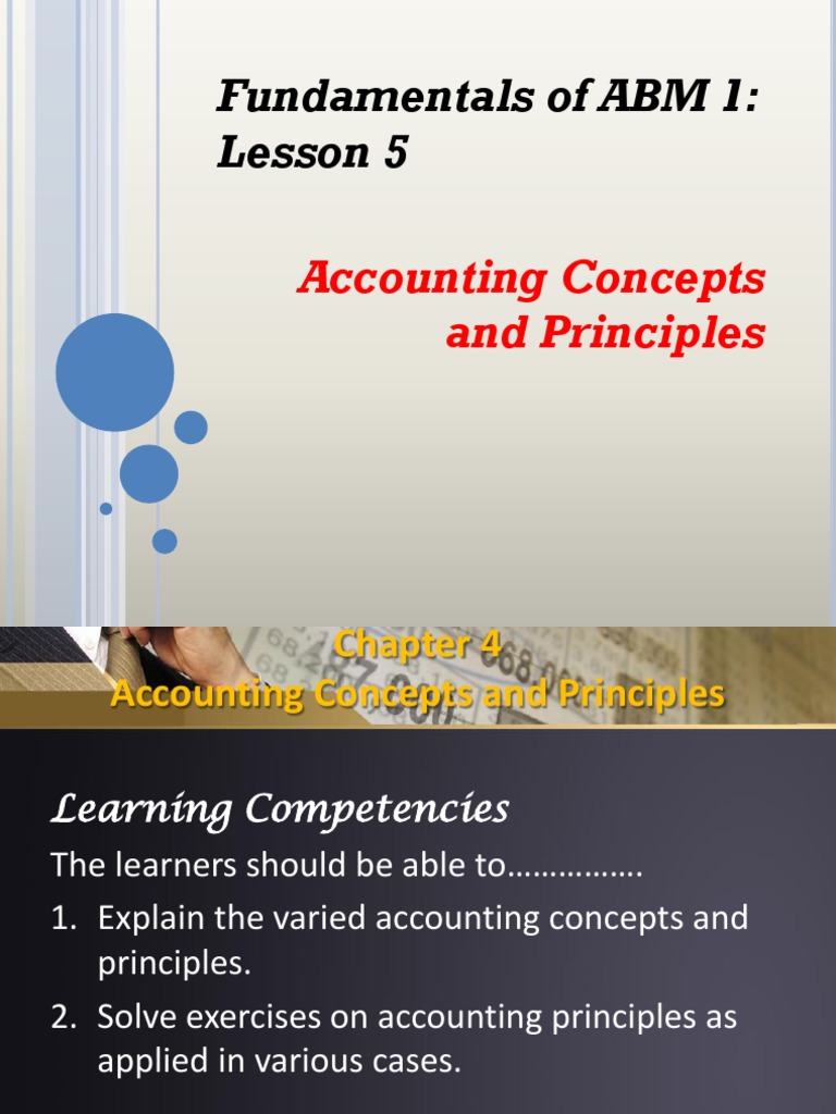Lesson 5 Accounting Concepts and Principles.pptx | Revenue | Business ...