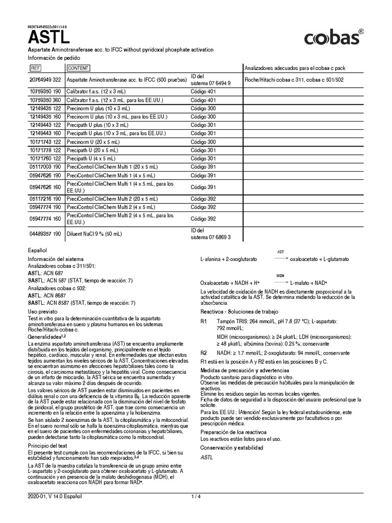 Insert ASTL 0020764949322c501 V14 Es | PDF | Química | Naturaleza