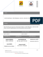 DRAFT# HSE Audit Report NWD - Rig 11 - Well A 58 - Wafa Field 27-28. Oct. 2019