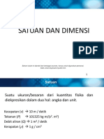 1st - Lecture - Satuan Dan Dimensi PDF