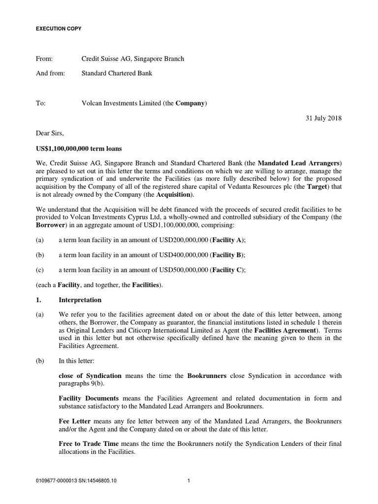 sample-joint-mandate-letter-pdf-syndicated-loan-indemnity