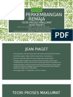 Teori Perkembangan Remaja - Teori Proses Maklumat (Jean Piaget)