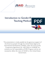 PowerPoint Introduction To Gender Responsive Teaching Methods