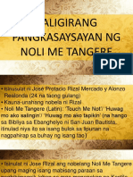 Kaligirang Pangkasaysayan NG Noli Me Tangere