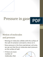 Thermal Physics - Pressure in Gases