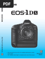 Canon 1DX Instruction Manual PDF