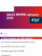 QA2 MHRM Jan 2020