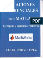 Ecuaciones Diferenciales Con MATLAB Cesar Perez Lopez PDF