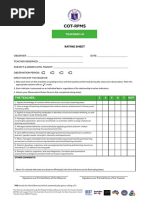 Cot Teacher I-Iii PDF