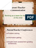 Parent - Teacher Bonding