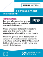 054 Economic Development Indicators