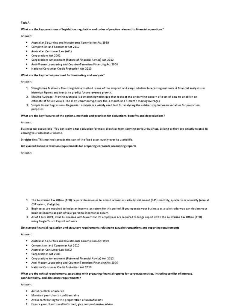 Key Financial Legislation and Practices | PDF | Debits And Credits ...