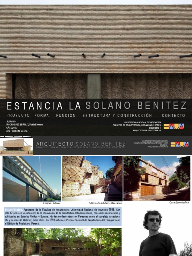 Estancia LA, Solano Benitez | PDF | Urbanismo | Hormigón