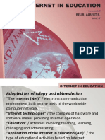 Use of The Internet in Education