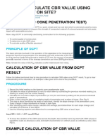 How To Calculate CBR Value Using DCPT Result On Site