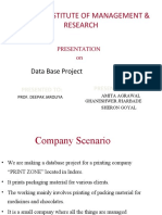 Database Project for Printing Company