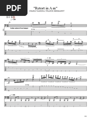 Retort In Am Bass Pdf Musical Techniques Music Production