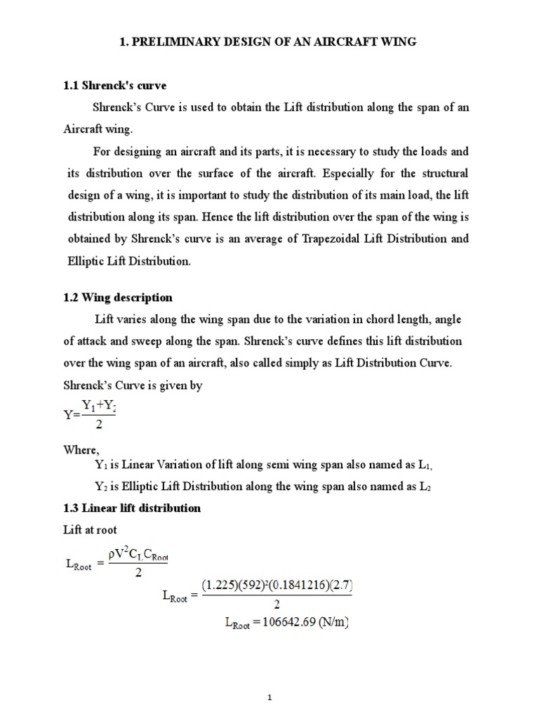 Aircraft Wing Lift Distribution Analysis | PDF | Torque | Fuselage