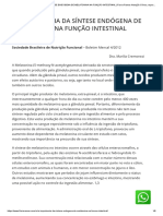 A IMPORTÂNCIA DA SÍNTESE ENDÓGENA DE MELATONINA NA FUNÇÃO INTESTINAL - Flavia Ramos Nutrição Clínica, Esportiva e Funcional