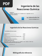 Ingeniería de las Reacciones Química-UNIDAD UNO
