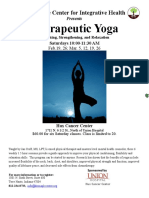 Flyer Yoga Therapeutic Komen KAS