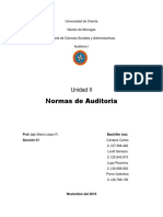 Trabajo 2. Normas de Auditoria