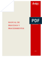 Manual de Procesos y de Recibos, Armado y Despacho de Mercancías