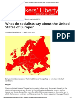 What Do Socialists Say About The United States of Europe - Workers' Liberty