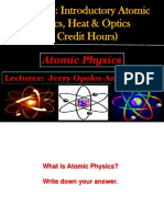 Atomic Physics Lecture Note 1 PDF