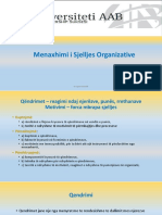 Menaxhimi I Sjllejes Ne Organizat