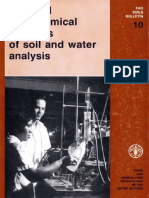 Physical and Chemical Method of Soil and Water Analysis - FAO PDF