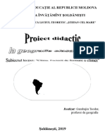 Proiectdidacticclima - Factorii de Formare A Climei Clasa6