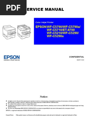 Wf C5790series Wf C5710 Et 8700 Wf C5210 Wf C5290series A Pdf Troubleshooting Postcard