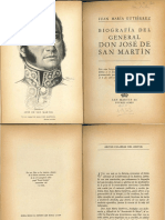 Gutiérrez, Juan María - Biografía Del General Don José de San Martín